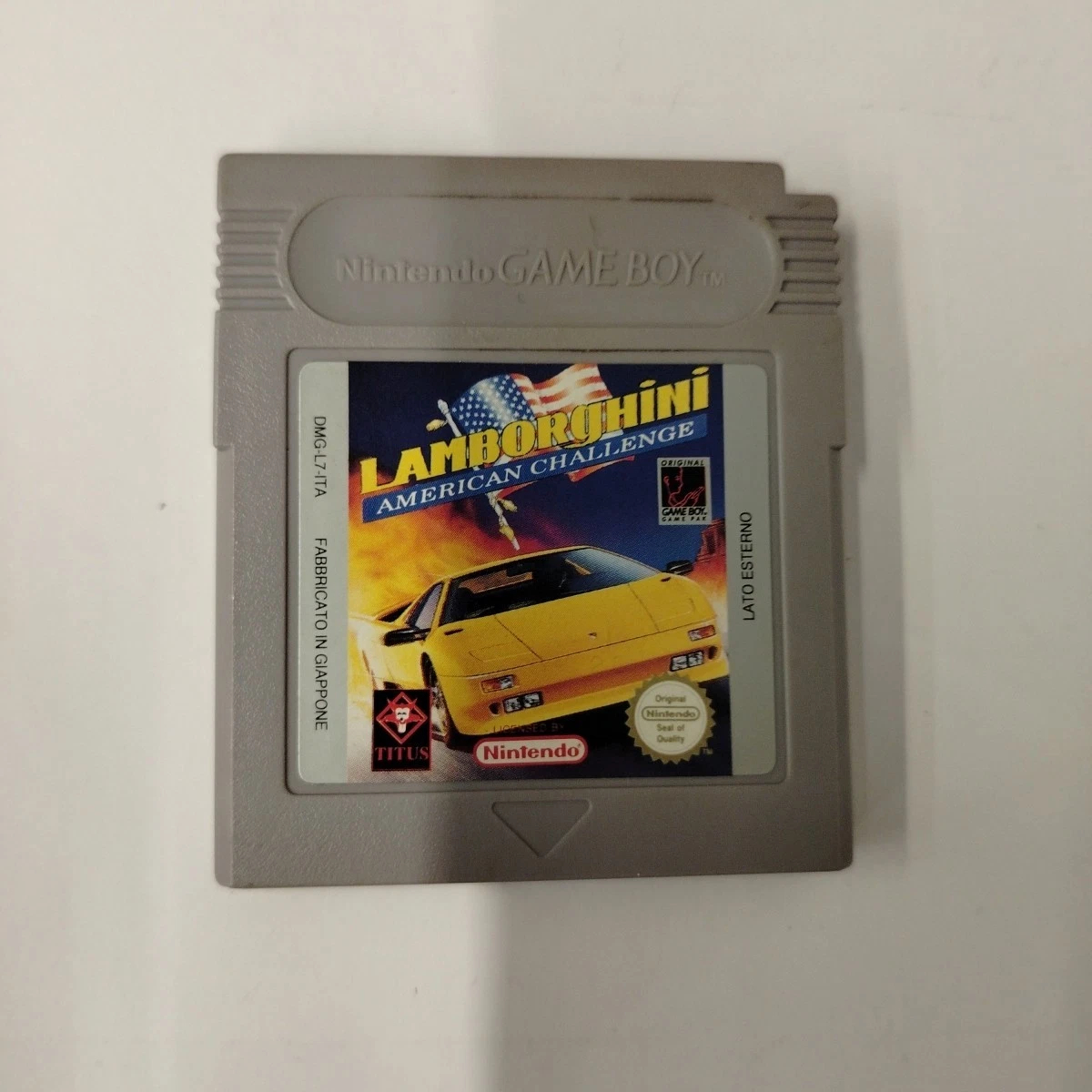 Lamborghini American Challenge Game Boy Nintendo GB Solo Cartuccia Loose